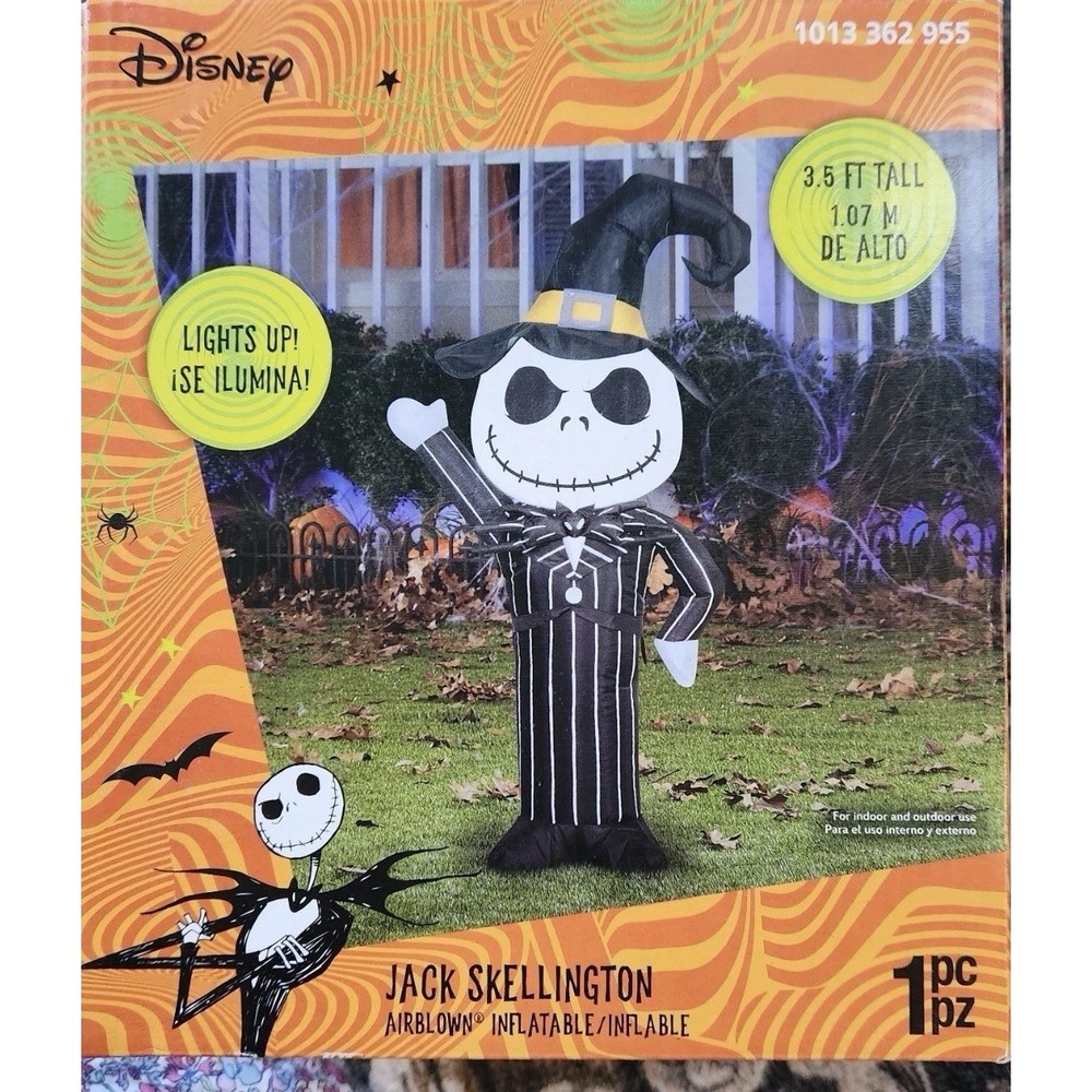 Nightmare Before Christmas WITCH Jack Skellington 3.5 ft Halloween Inflatable